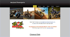 Desktop Screenshot of marylandpowersports.com